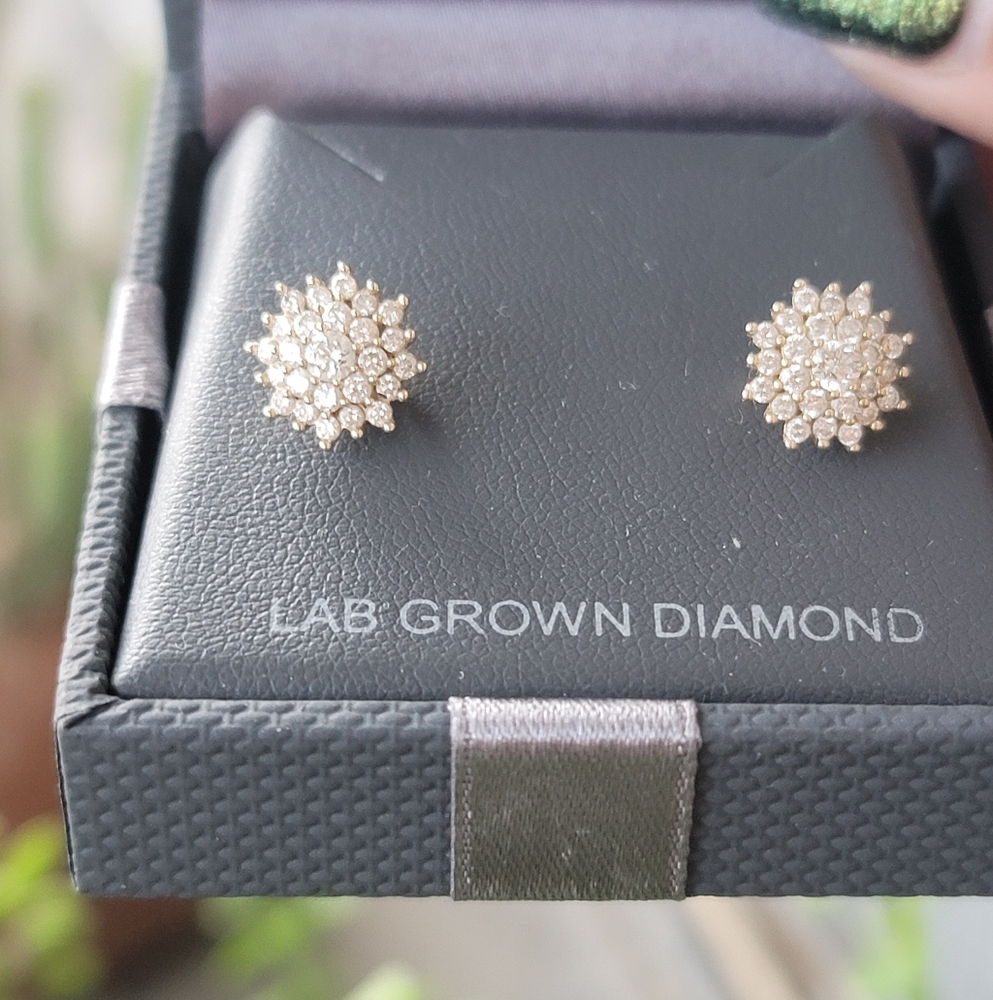 10k Sunburst Earrings Sale